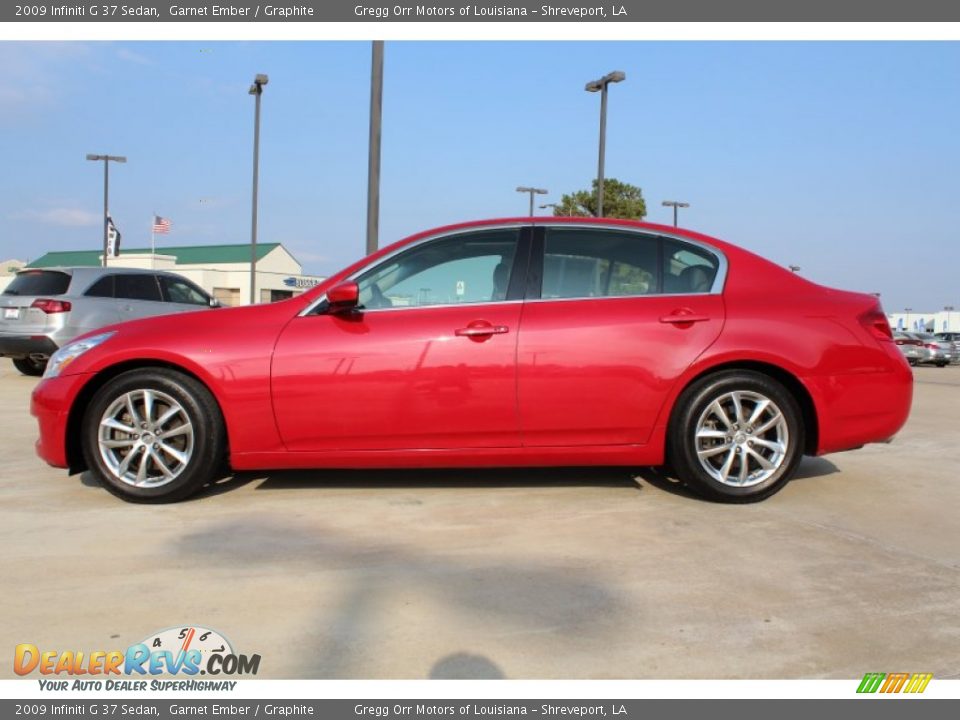 2009 Infiniti G 37 Sedan Garnet Ember / Graphite Photo #5