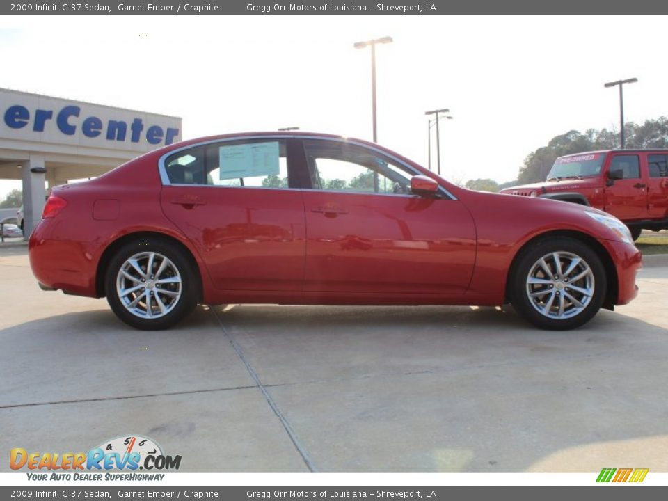 2009 Infiniti G 37 Sedan Garnet Ember / Graphite Photo #6