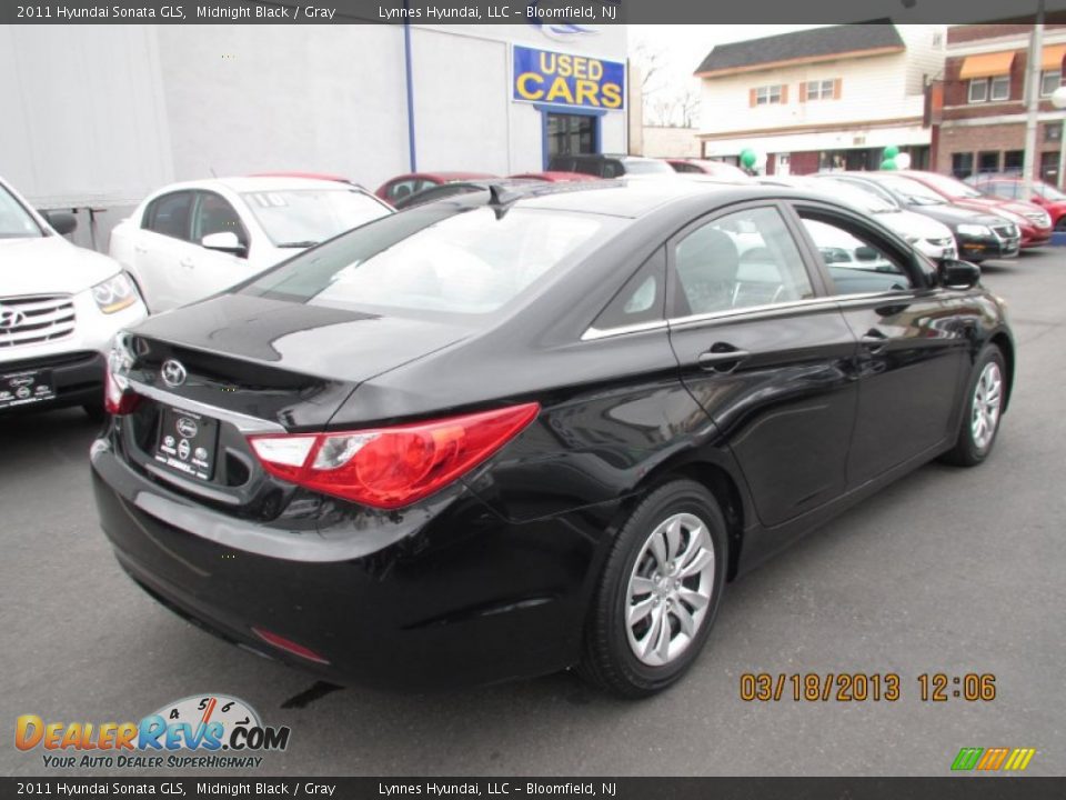 2011 Hyundai Sonata GLS Midnight Black / Gray Photo #4