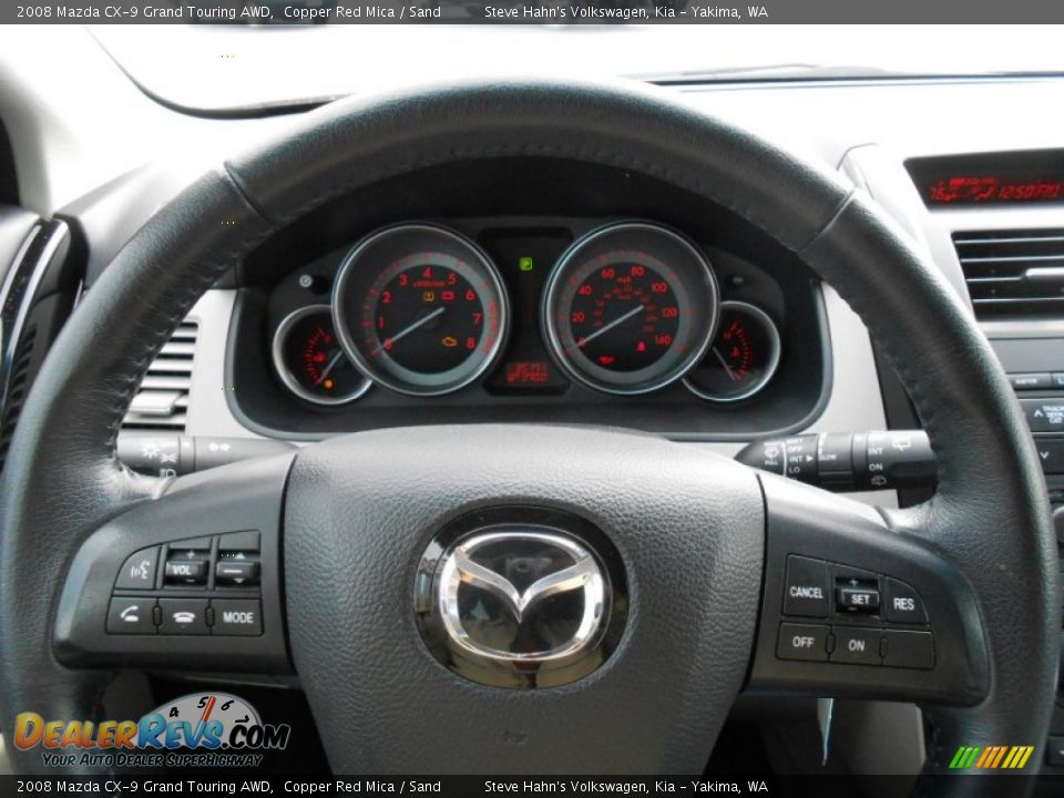 2008 Mazda CX-9 Grand Touring AWD Copper Red Mica / Sand Photo #11