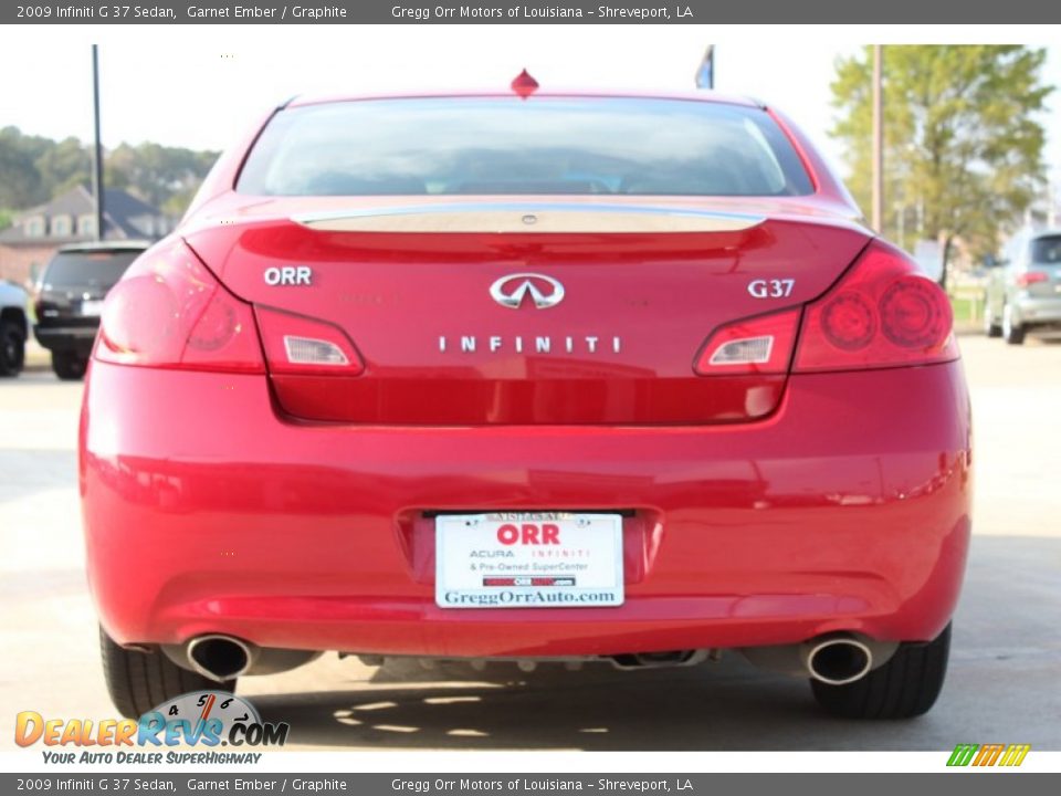 2009 Infiniti G 37 Sedan Garnet Ember / Graphite Photo #8