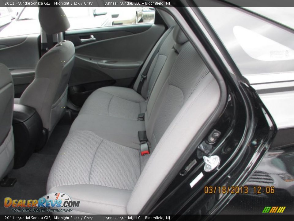 2011 Hyundai Sonata GLS Midnight Black / Gray Photo #6