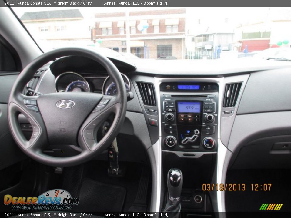 2011 Hyundai Sonata GLS Midnight Black / Gray Photo #7