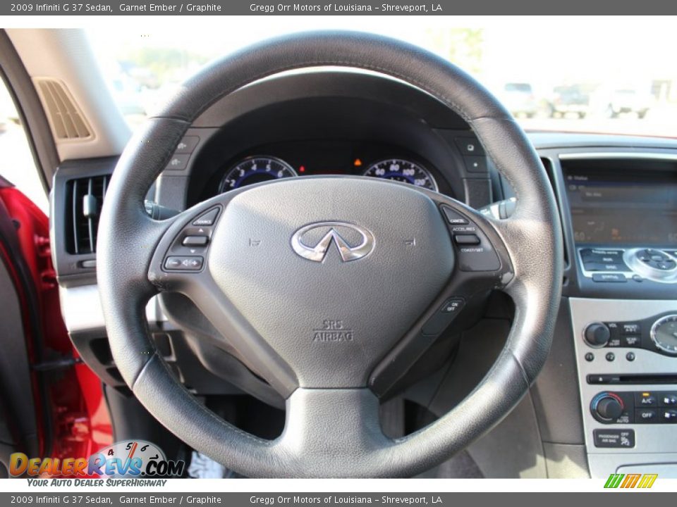 2009 Infiniti G 37 Sedan Garnet Ember / Graphite Photo #13