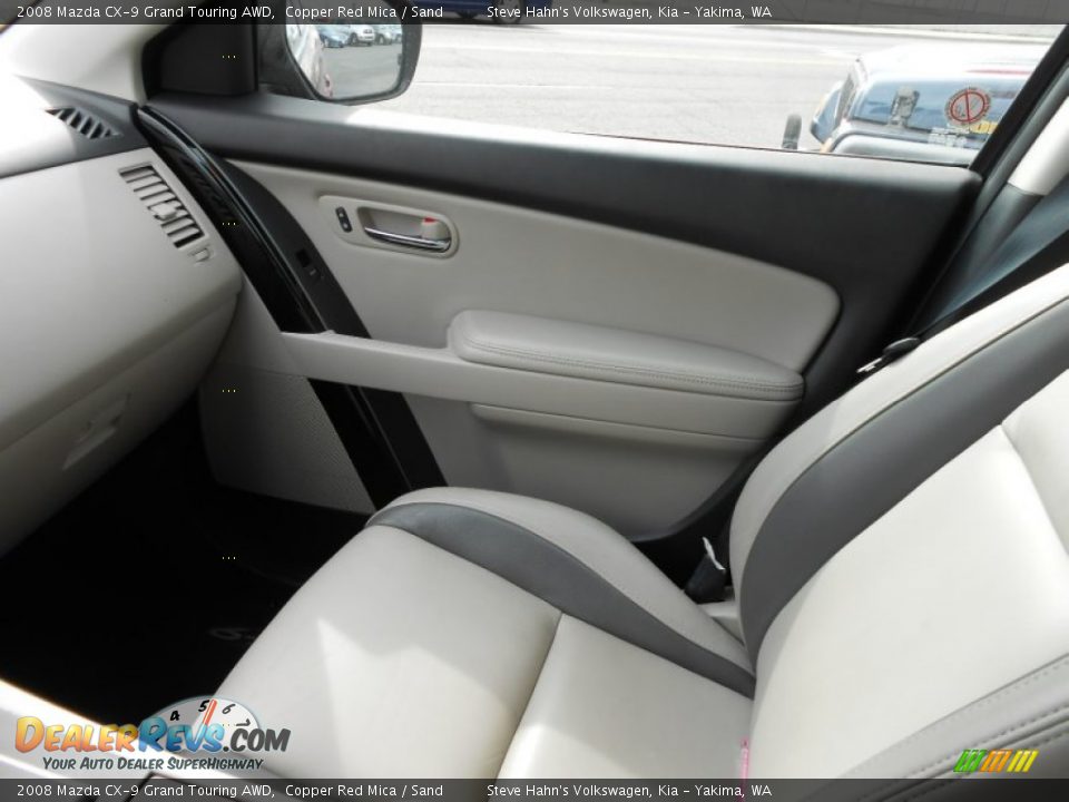 2008 Mazda CX-9 Grand Touring AWD Copper Red Mica / Sand Photo #21