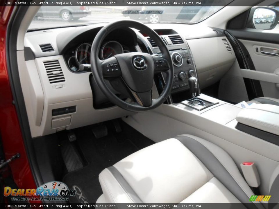 2008 Mazda CX-9 Grand Touring AWD Copper Red Mica / Sand Photo #23