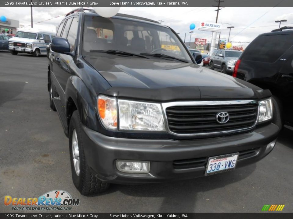 1999 Toyota Land Cruiser Atlantis Blue Mica / Gray Photo #1
