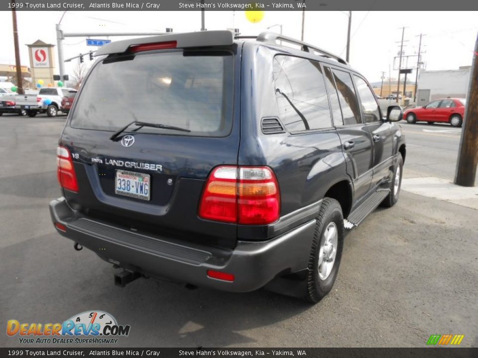 1999 Toyota Land Cruiser Atlantis Blue Mica / Gray Photo #5