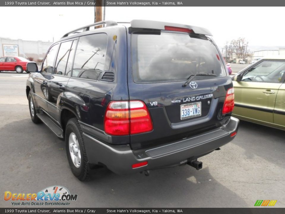 1999 Toyota Land Cruiser Atlantis Blue Mica / Gray Photo #6