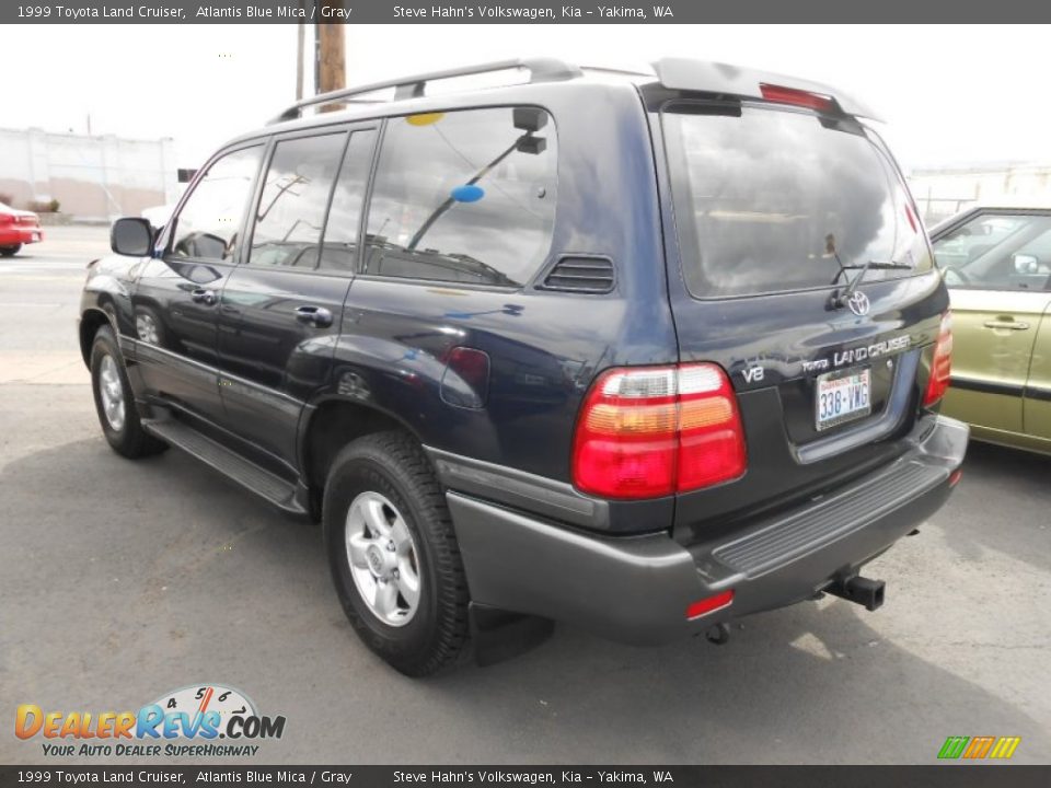 1999 Toyota Land Cruiser Atlantis Blue Mica / Gray Photo #7