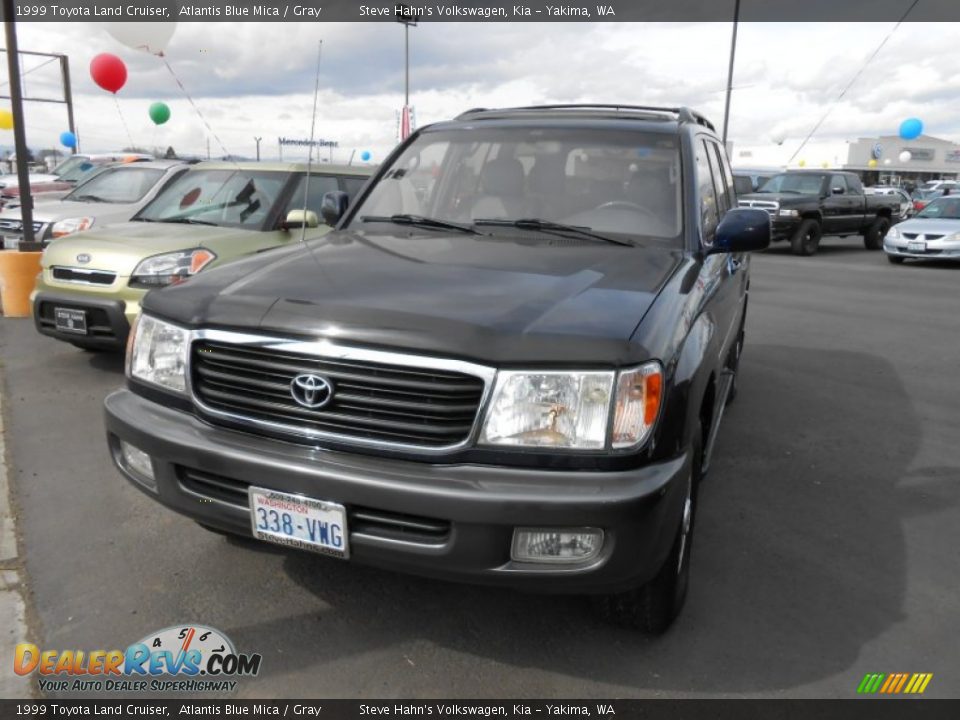 1999 Toyota Land Cruiser Atlantis Blue Mica / Gray Photo #9
