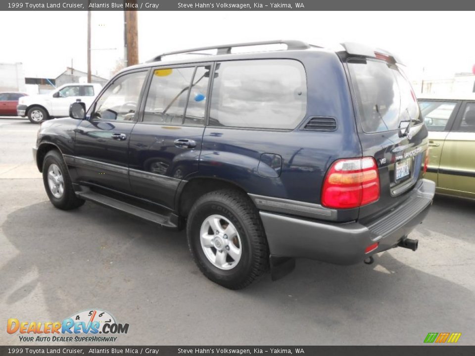 1999 Toyota Land Cruiser Atlantis Blue Mica / Gray Photo #10