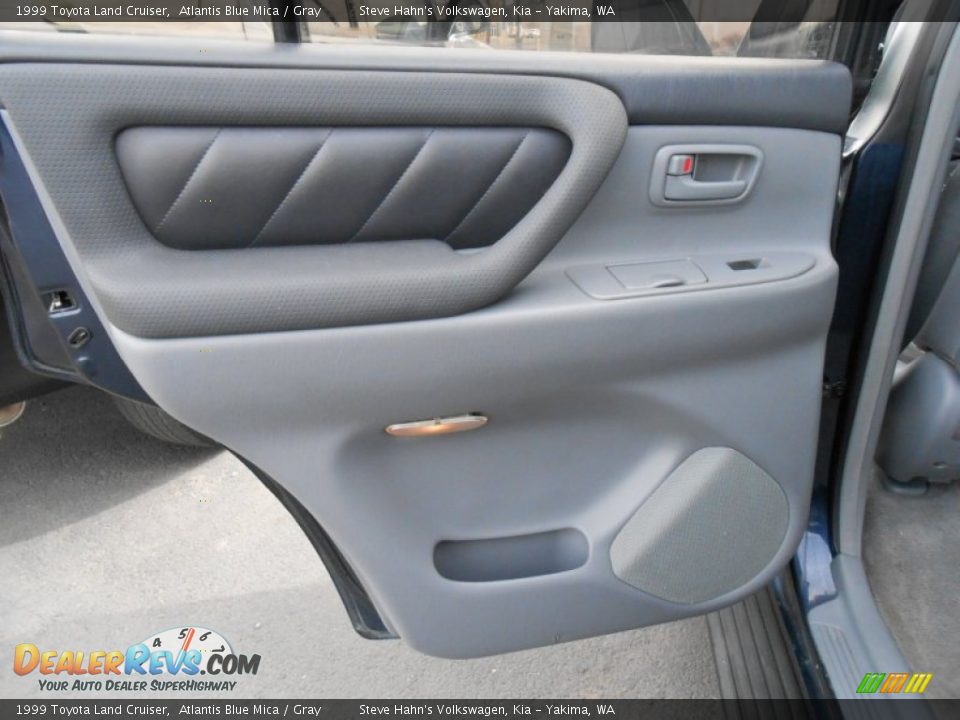 1999 Toyota Land Cruiser Atlantis Blue Mica / Gray Photo #21