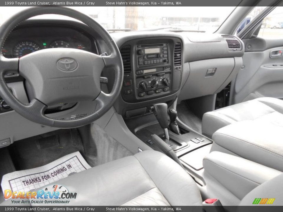 1999 Toyota Land Cruiser Atlantis Blue Mica / Gray Photo #22