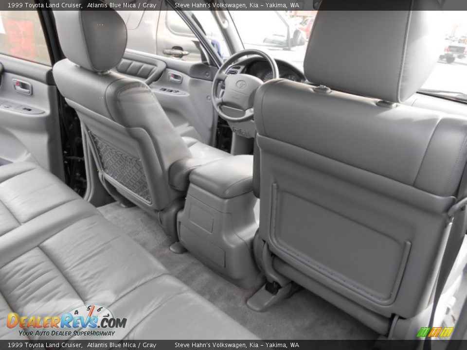 1999 Toyota Land Cruiser Atlantis Blue Mica / Gray Photo #26