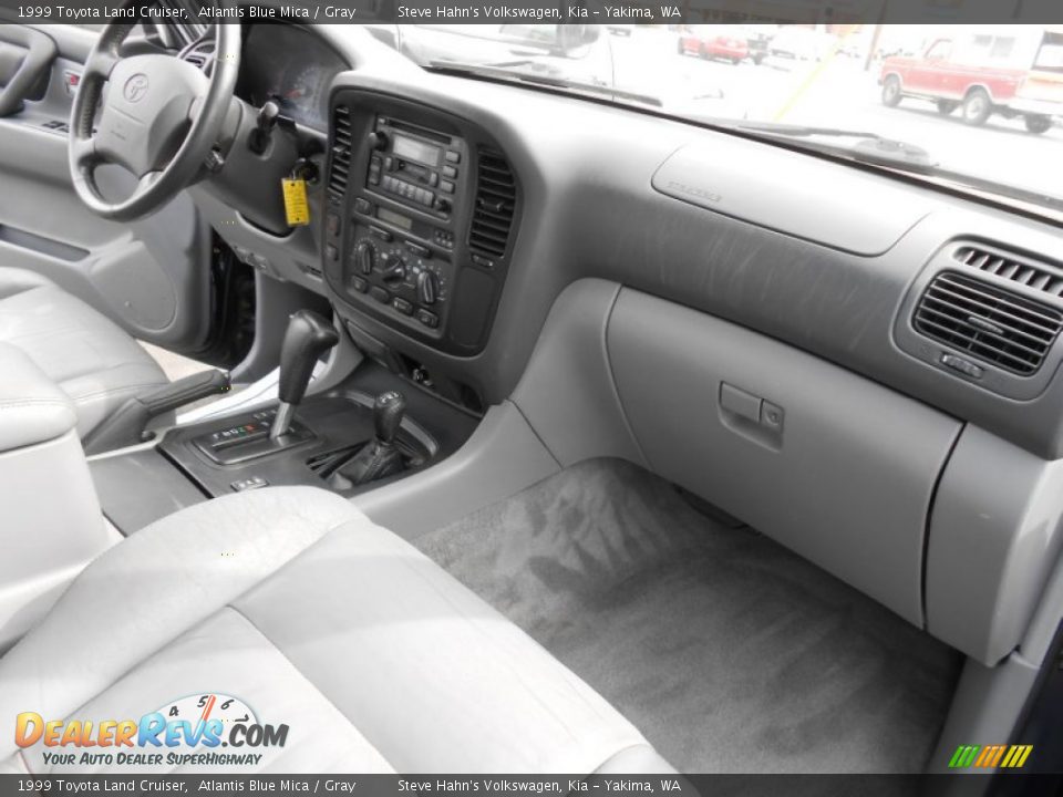 1999 Toyota Land Cruiser Atlantis Blue Mica / Gray Photo #28