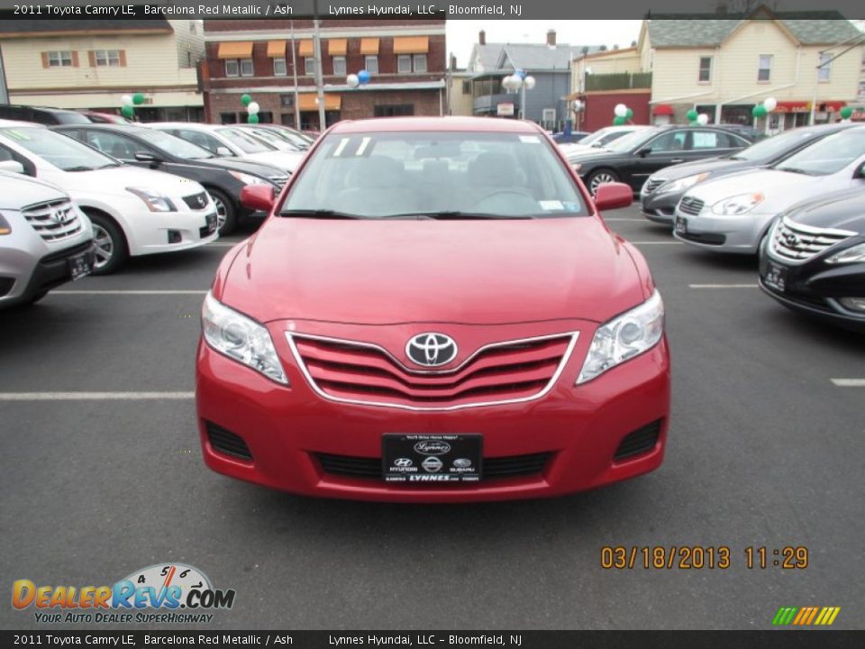 2011 Toyota Camry LE Barcelona Red Metallic / Ash Photo #1