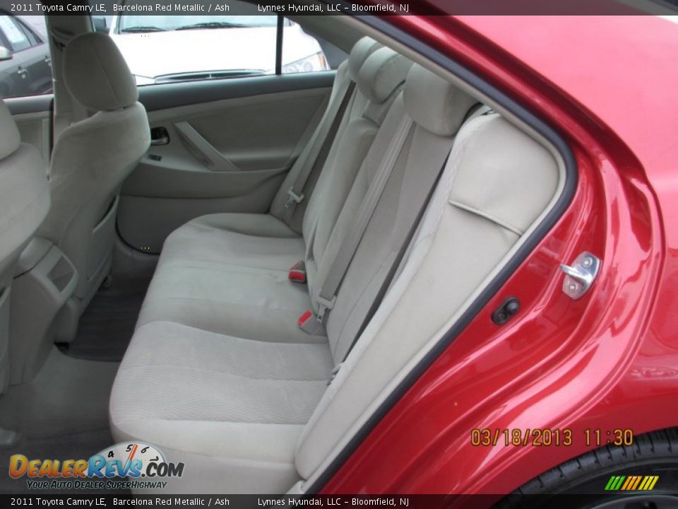 2011 Toyota Camry LE Barcelona Red Metallic / Ash Photo #6