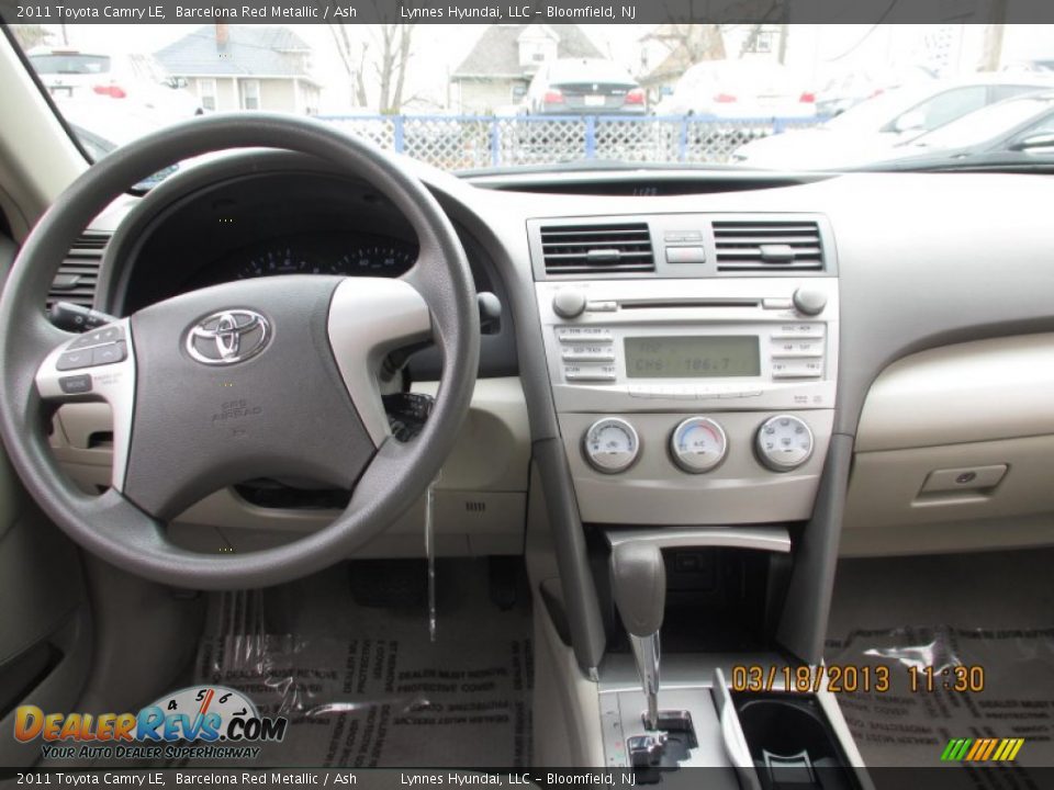 2011 Toyota Camry LE Barcelona Red Metallic / Ash Photo #7