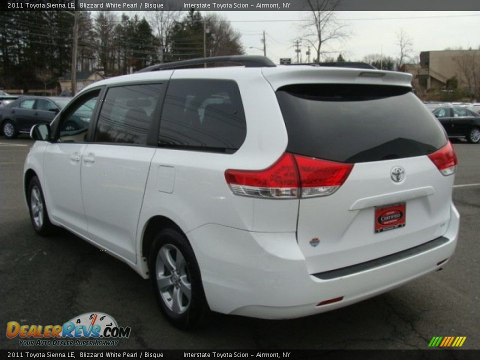 2011 Toyota Sienna LE Blizzard White Pearl / Bisque Photo #6