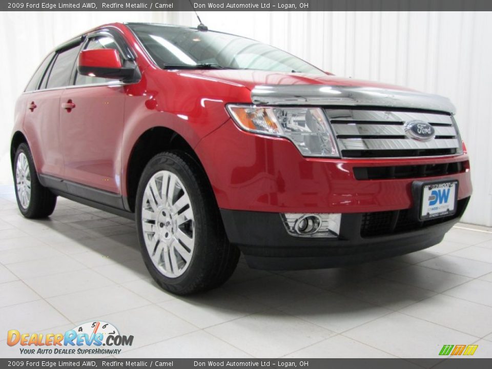 2009 Ford Edge Limited AWD Redfire Metallic / Camel Photo #1