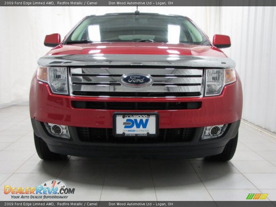 2009 Ford Edge Limited AWD Redfire Metallic / Camel Photo #2