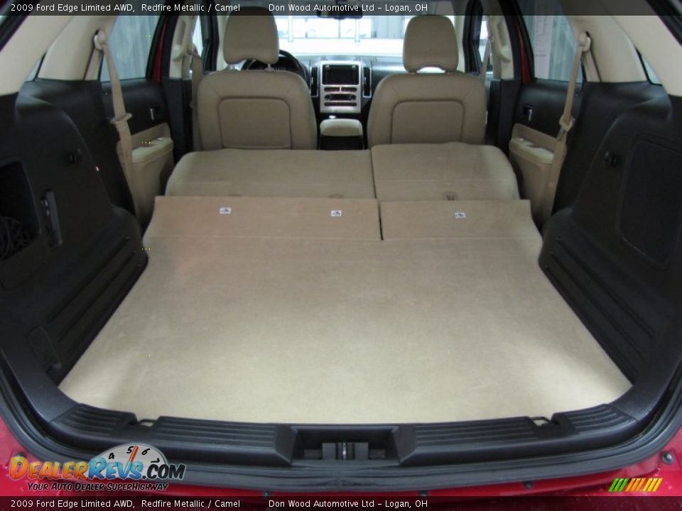 2009 Ford Edge Limited AWD Redfire Metallic / Camel Photo #4