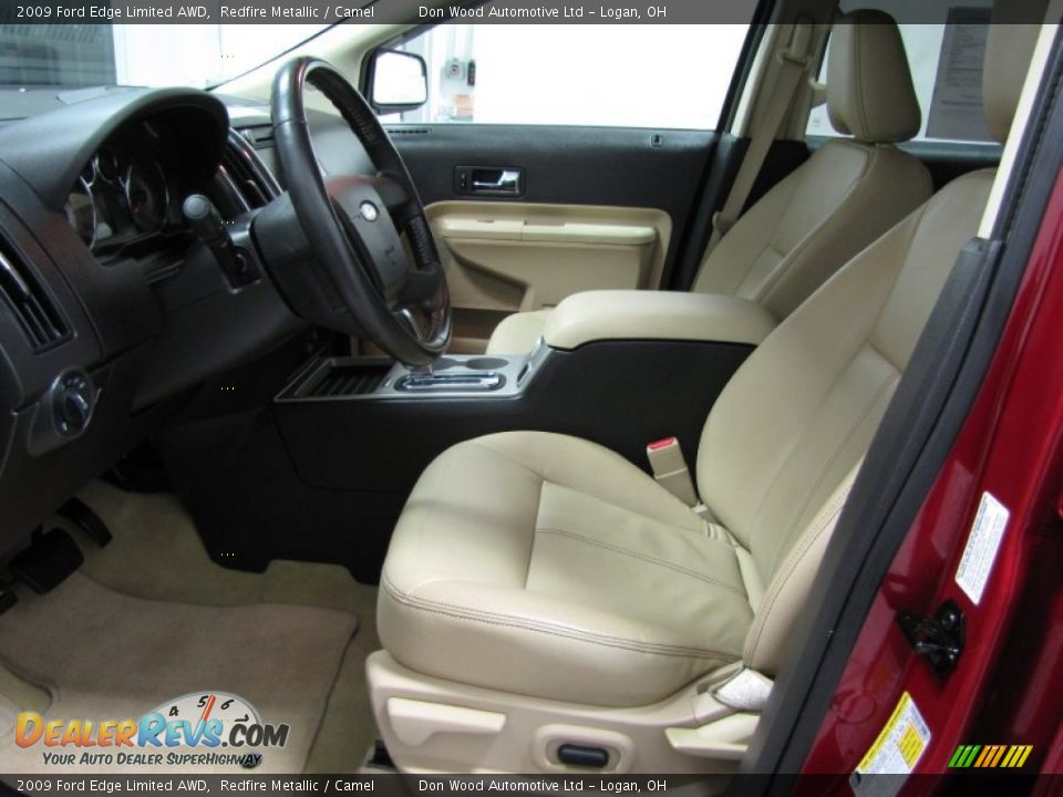 2009 Ford Edge Limited AWD Redfire Metallic / Camel Photo #7