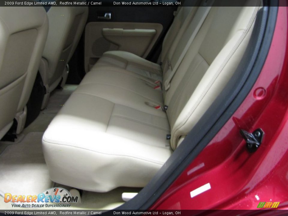 2009 Ford Edge Limited AWD Redfire Metallic / Camel Photo #8