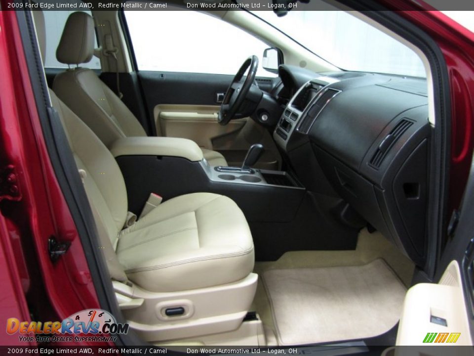 2009 Ford Edge Limited AWD Redfire Metallic / Camel Photo #10