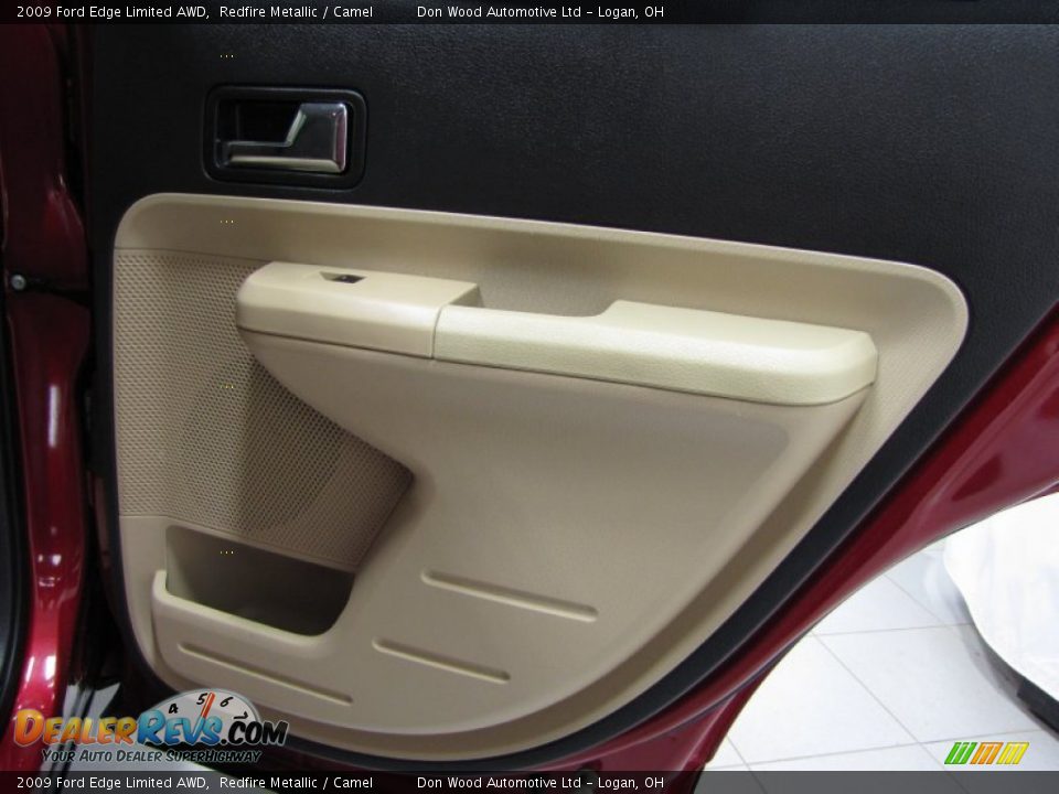 2009 Ford Edge Limited AWD Redfire Metallic / Camel Photo #14