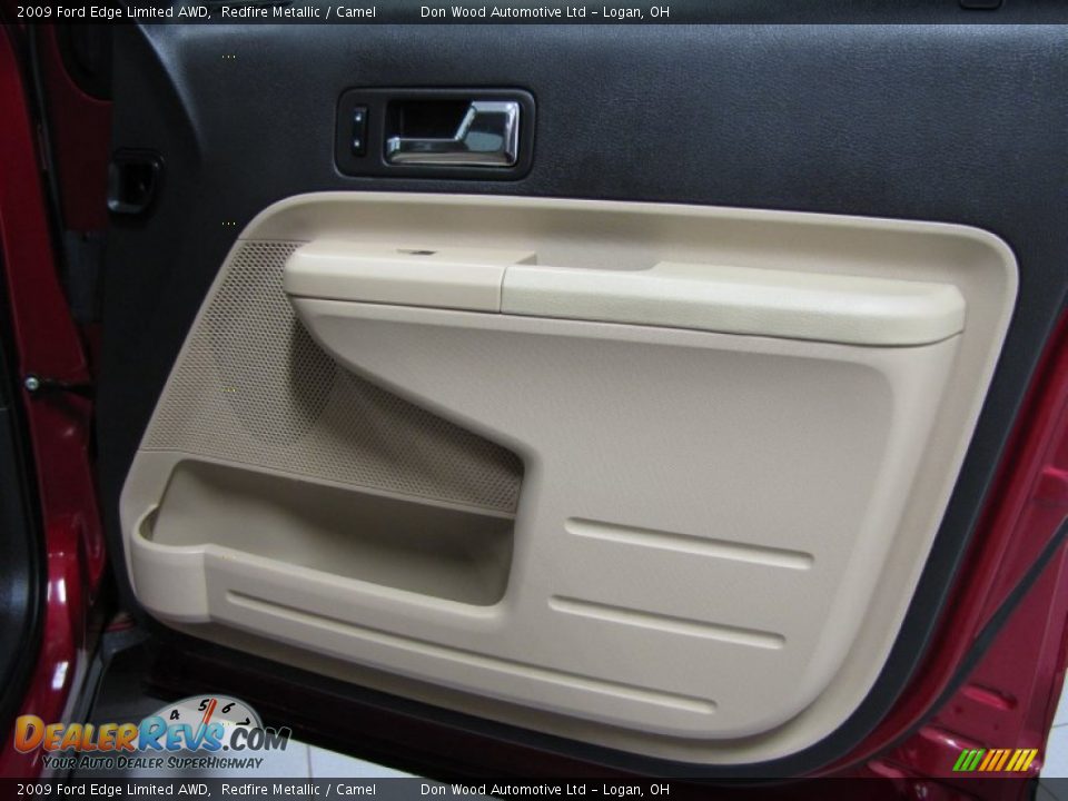 2009 Ford Edge Limited AWD Redfire Metallic / Camel Photo #15