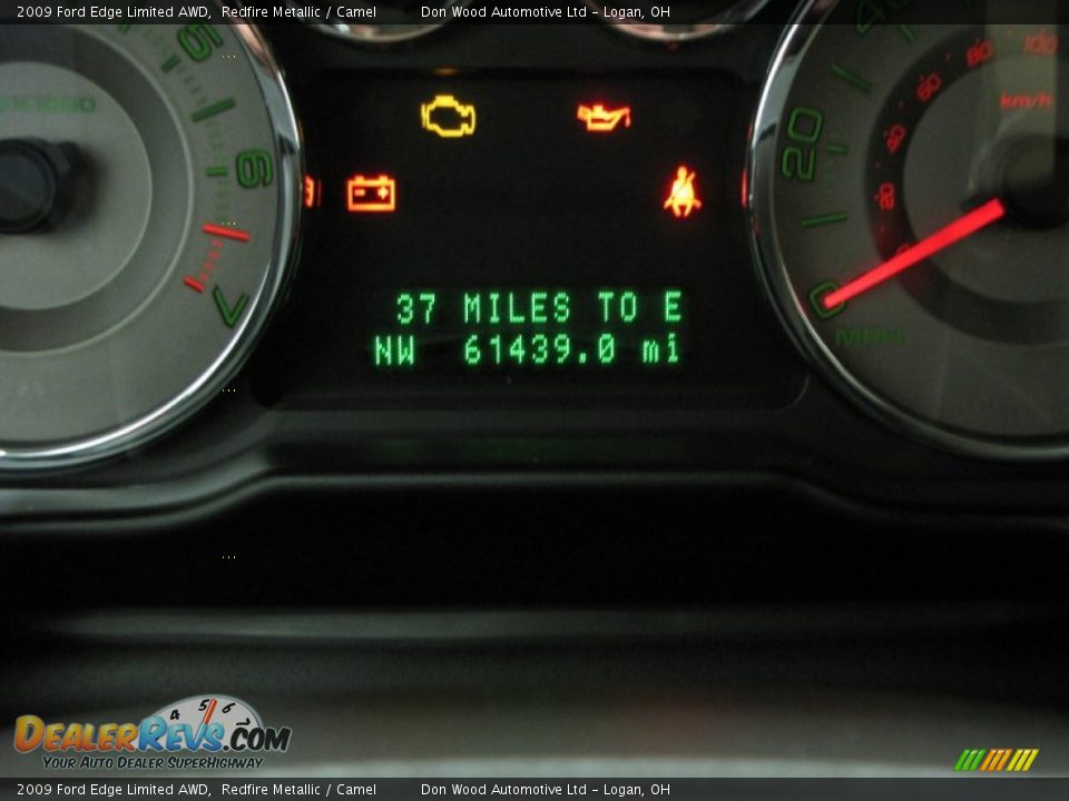 2009 Ford Edge Limited AWD Redfire Metallic / Camel Photo #17