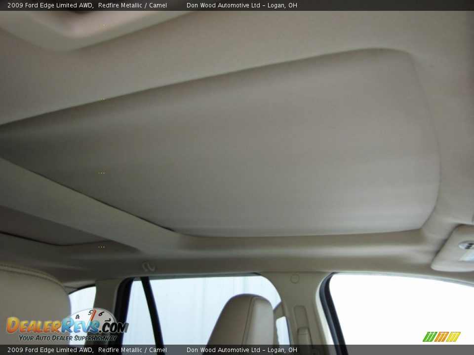 2009 Ford Edge Limited AWD Redfire Metallic / Camel Photo #21