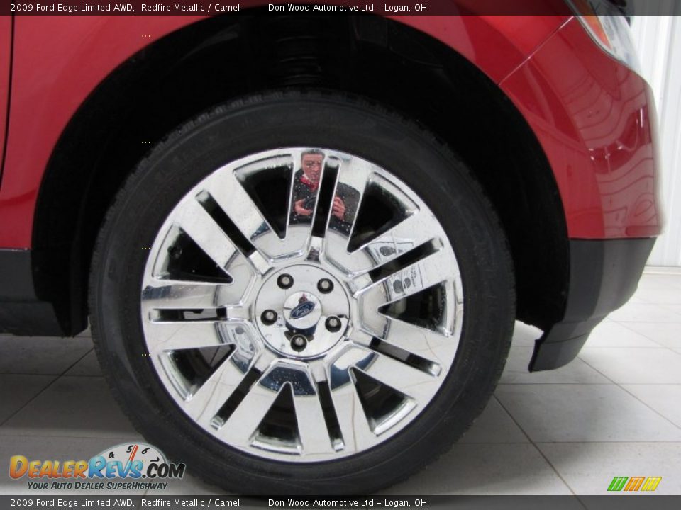 2009 Ford Edge Limited AWD Redfire Metallic / Camel Photo #23