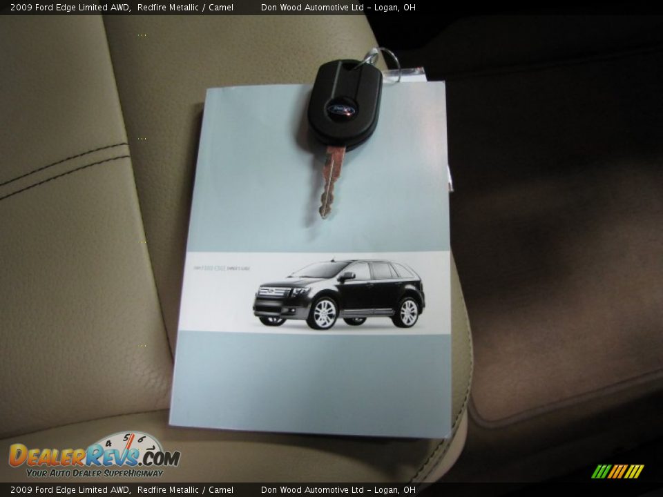 2009 Ford Edge Limited AWD Redfire Metallic / Camel Photo #26