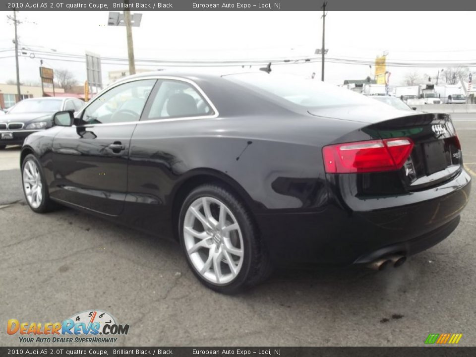 2010 Audi A5 2.0T quattro Coupe Brilliant Black / Black Photo #3