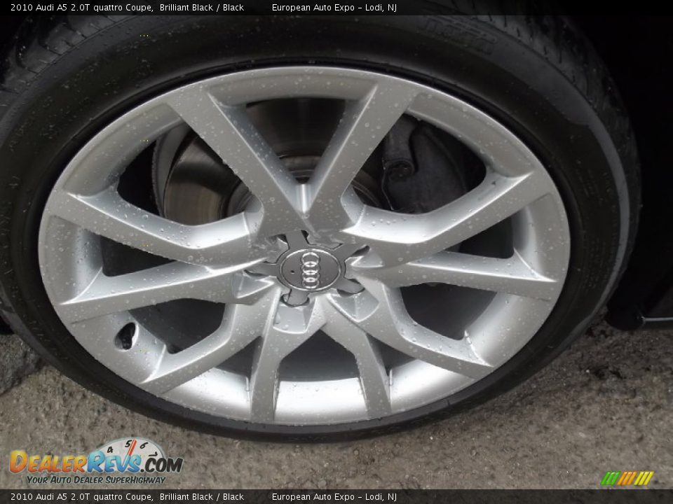 2010 Audi A5 2.0T quattro Coupe Brilliant Black / Black Photo #9