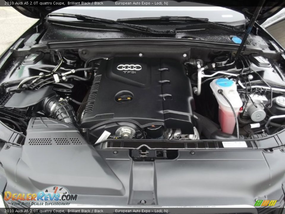 2010 Audi A5 2.0T quattro Coupe Brilliant Black / Black Photo #11