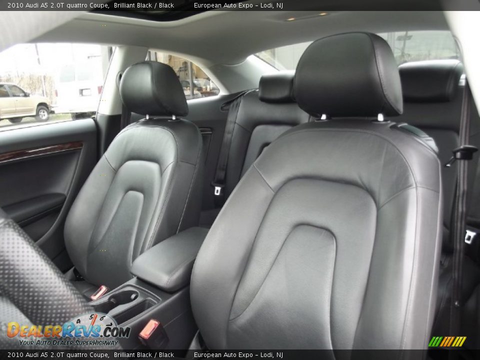 2010 Audi A5 2.0T quattro Coupe Brilliant Black / Black Photo #13