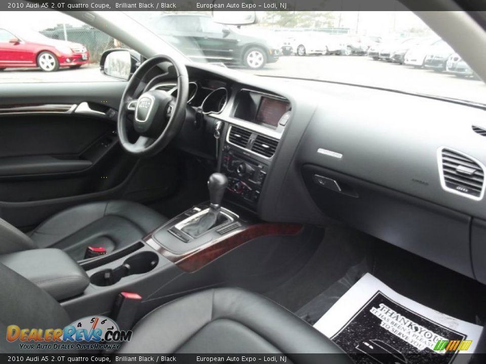 2010 Audi A5 2.0T quattro Coupe Brilliant Black / Black Photo #16