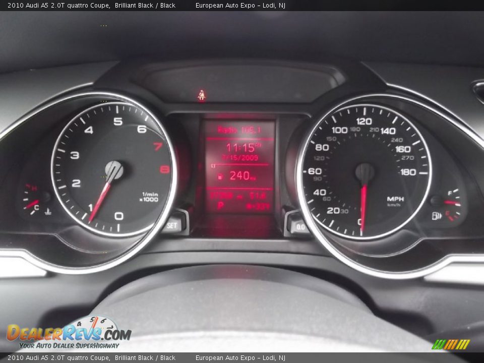 2010 Audi A5 2.0T quattro Coupe Brilliant Black / Black Photo #29