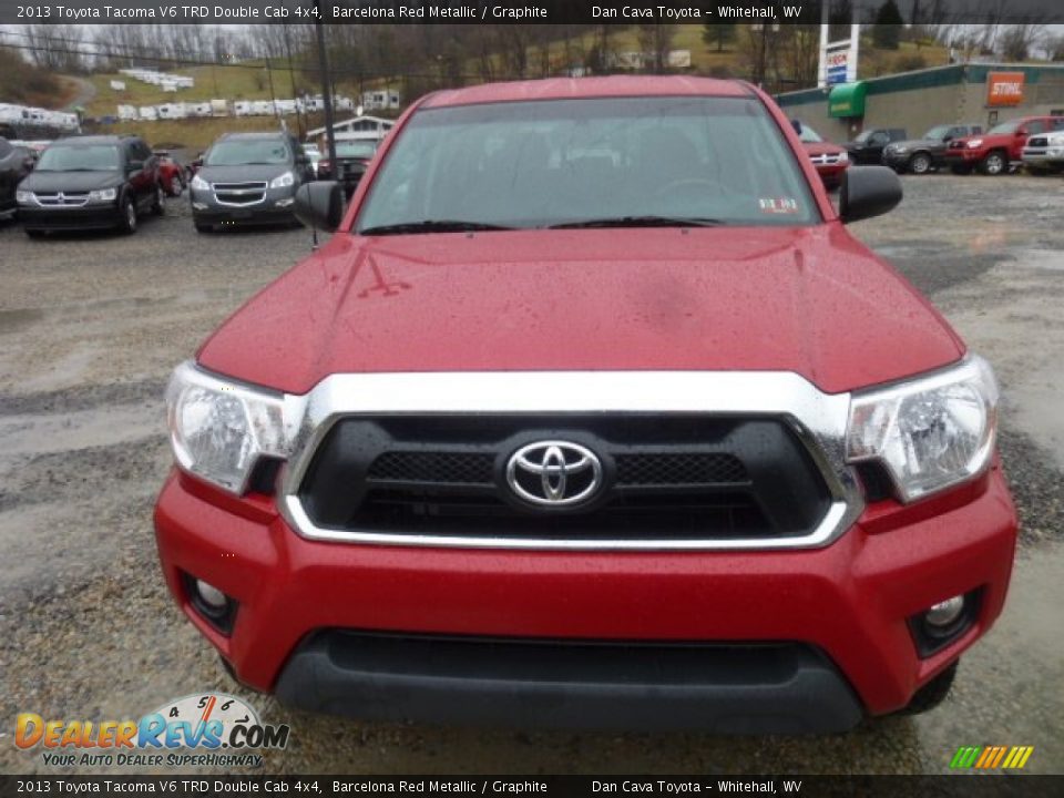 2013 Toyota Tacoma V6 TRD Double Cab 4x4 Barcelona Red Metallic / Graphite Photo #2