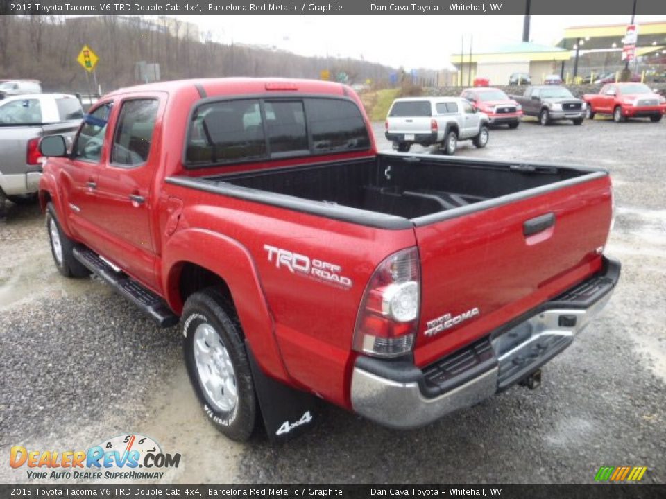 2013 Toyota Tacoma V6 TRD Double Cab 4x4 Barcelona Red Metallic / Graphite Photo #4