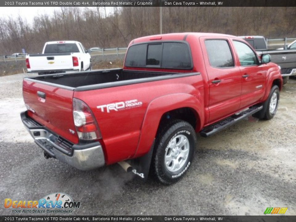 2013 Toyota Tacoma V6 TRD Double Cab 4x4 Barcelona Red Metallic / Graphite Photo #6