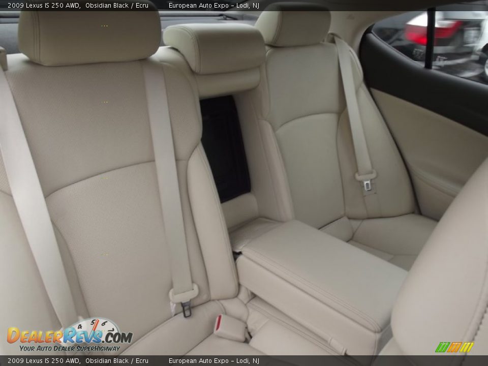 2009 Lexus IS 250 AWD Obsidian Black / Ecru Photo #17