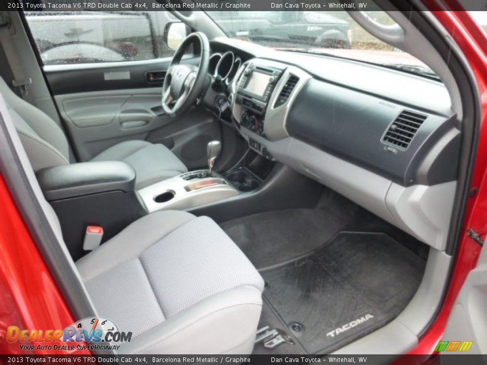 2013 Toyota Tacoma V6 TRD Double Cab 4x4 Barcelona Red Metallic / Graphite Photo #8