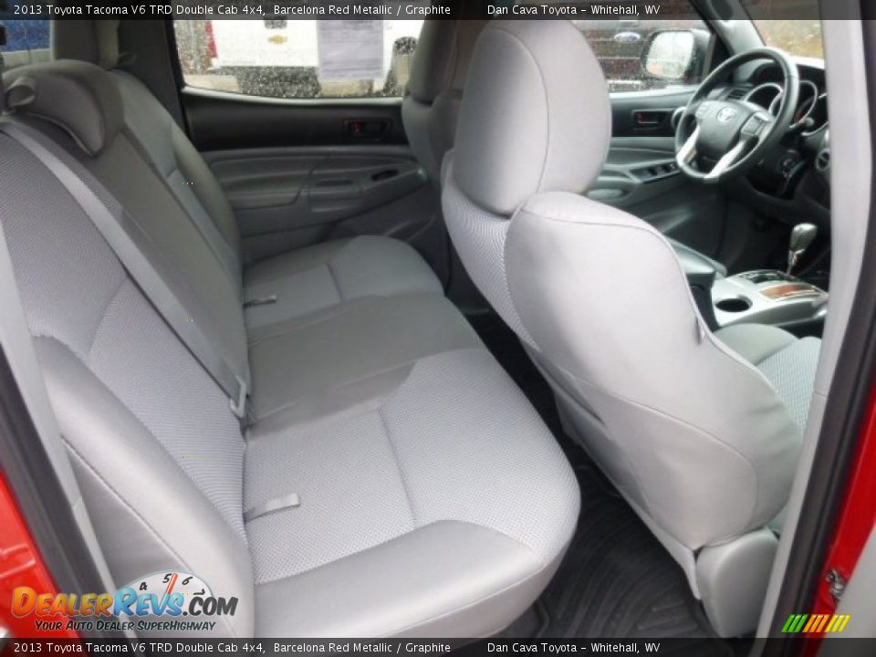 2013 Toyota Tacoma V6 TRD Double Cab 4x4 Barcelona Red Metallic / Graphite Photo #9