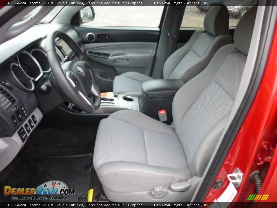 2013 Toyota Tacoma V6 TRD Double Cab 4x4 Barcelona Red Metallic / Graphite Photo #10