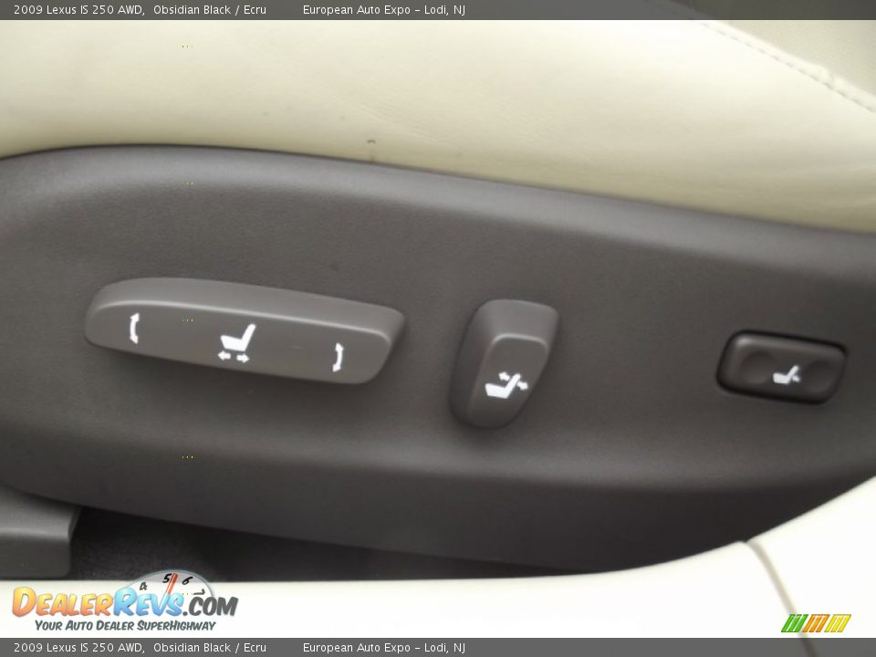 2009 Lexus IS 250 AWD Obsidian Black / Ecru Photo #20